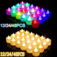 Load image into Gallery viewer, 12/24/48pcs Flameless LED Tealight Tea Candles Wedding Light Romantic Candles Lights for  Birthday Party Wedding Decorations - Larry&#39;s Anything Goes