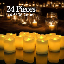 Load image into Gallery viewer, 6/24Pcs Flameless LED Candles Tea Light Creative Lamp Battery Powered Home Wedding Birthday Party Decoration Lighting Dropship - Larry&#39;s Anything Goes