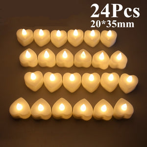 6/24Pcs Flameless LED Candles Tea Light Creative Lamp Battery Powered Home Wedding Birthday Party Decoration Lighting Dropship - Larry's Anything Goes