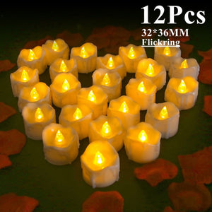 6/24Pcs Flameless LED Candles Tea Light Creative Lamp Battery Powered Home Wedding Birthday Party Decoration Lighting Dropship - Larry's Anything Goes