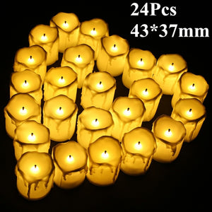 6/24Pcs Flameless LED Candles Tea Light Creative Lamp Battery Powered Home Wedding Birthday Party Decoration Lighting Dropship - Larry's Anything Goes