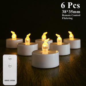 6/24Pcs Flameless LED Candles Tea Light Creative Lamp Battery Powered Home Wedding Birthday Party Decoration Lighting Dropship - Larry's Anything Goes