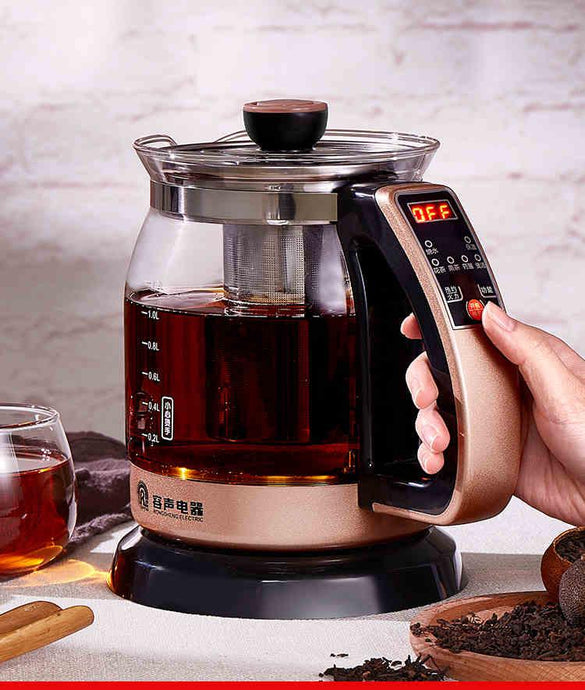 Portable Water Kettle Health Glass Kettle 1.2L Tea Maker Electric Teapot Insulation Electric Water Cooker Water Boiling Pot 220v - Larry's Anything Goes