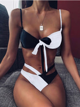 Load image into Gallery viewer, 2022 Sexy Women High Waist Bikini Swimsuit Swimwear Female Bandeau Thong Brazilian Bikini Set Bathing Suit Bather - Larry&#39;s Anything Goes