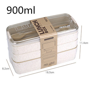 Lunch Box Bento Box for School Kids Office Worker 3layers Microwae Heating Lunch Container Food Storage Box - Larry's Anything Goes