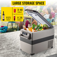 Load image into Gallery viewer, VEVOR Mini Car Refrigerator Fridge Freezer 12V/24V DC 110-240V AC Portable Cooler 20L-55L for Camping Picnic Boating Caravan Bar