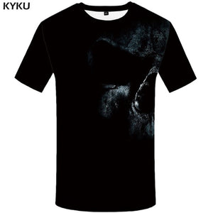 KYKU Skull T Shirt Men Devil Tshirt Punk Rock Clothes 3d T-shirt Hip Hop Tee Casual Cool Mens Clothing 2018 New Summer Top Homme - Larry's Anything Goes