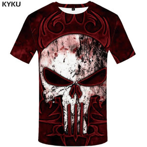 KYKU Skull T Shirt Men Devil Tshirt Punk Rock Clothes 3d T-shirt Hip Hop Tee Casual Cool Mens Clothing 2018 New Summer Top Homme - Larry's Anything Goes