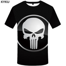 Load image into Gallery viewer, KYKU Skull T Shirt Men Devil Tshirt Punk Rock Clothes 3d T-shirt Hip Hop Tee Casual Cool Mens Clothing 2018 New Summer Top Homme - Larry&#39;s Anything Goes
