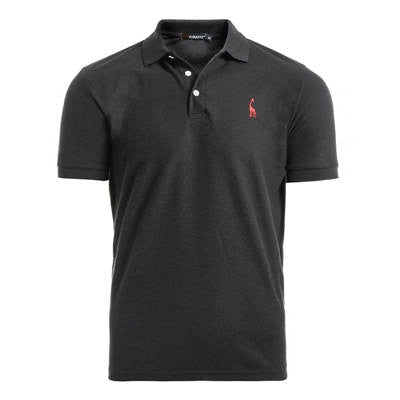 GustOmerD New Man Polo Shirt Mens Casual Deer Embroidery Cotton Polo shirt Men Short Sleeve High Quantity polo men - Larry's Anything Goes