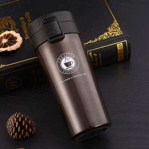 Stainless Steel Thermos Coffee Travel Mug BPA-Free Thermos Flask, Vacuum Insulated Water Bottle,Double Walled Coffee Mugs - Larry's Anything Goes