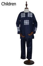 Load image into Gallery viewer, H&amp;D african men kid boy clothing 2019 mens dashiki shirt africa bazin riche outfit clothes tops pant suits vetement africain - Larry&#39;s Anything Goes