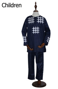 H&D african men kid boy clothing 2019 mens dashiki shirt africa bazin riche outfit clothes tops pant suits vetement africain - Larry's Anything Goes
