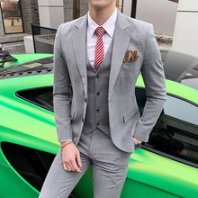 Load image into Gallery viewer, custom Spring suit suit suit, men&#39;s Plaid leisure suit, men&#39;s suit, three suits, wedding dress, groomsman business - Larry&#39;s Anything Goes